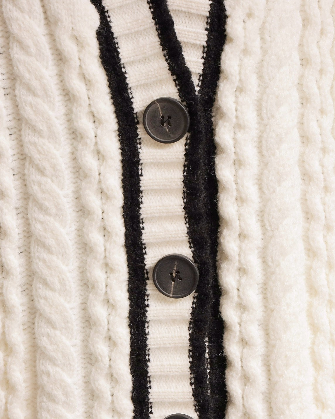 キルティングケーブルニットコーディガン