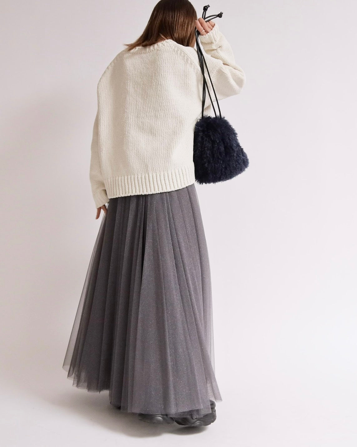 ロゴジャガード クルーネックニット